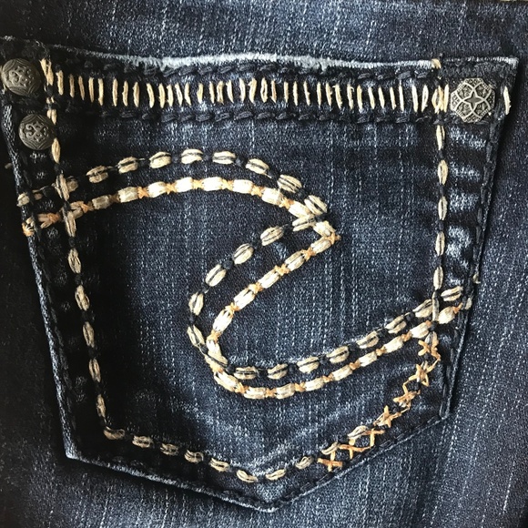 Silver Aiko baby boot Dark wash Denim Jeans Sz 26 - Picture 3 of 4